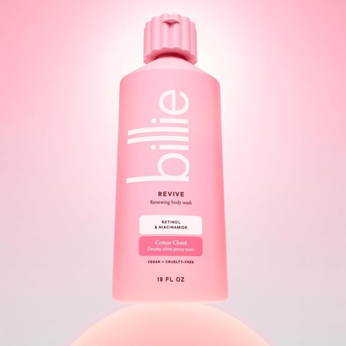 Billie Body Wash - Reviving & Renewing Formula | 18 fl oz Cotton Cloud Scent, Vegan & Cruelty-Free