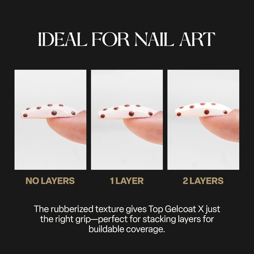 APRÉS Top Gelcoat X - Scratch Resistant Gel Nail Polish | 15ml Soak Off Glossy Finish