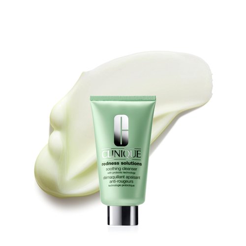 Clinique Redness Solutions Face Cream Cleanser - Soothing Probiotic Formula | 5 Fl Oz for Rosacea Skin
