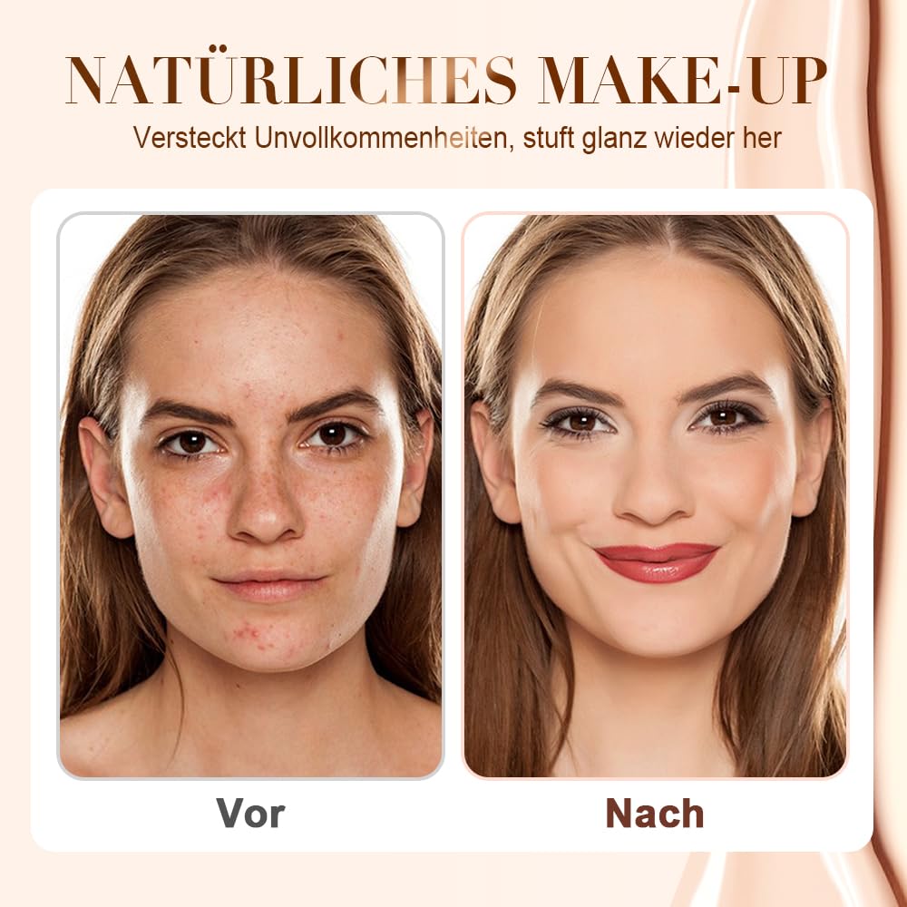 Skiennix Color Changing Foundation - Lightweight Liquid Formula for Mature Skin | Universal Tone (1pc)