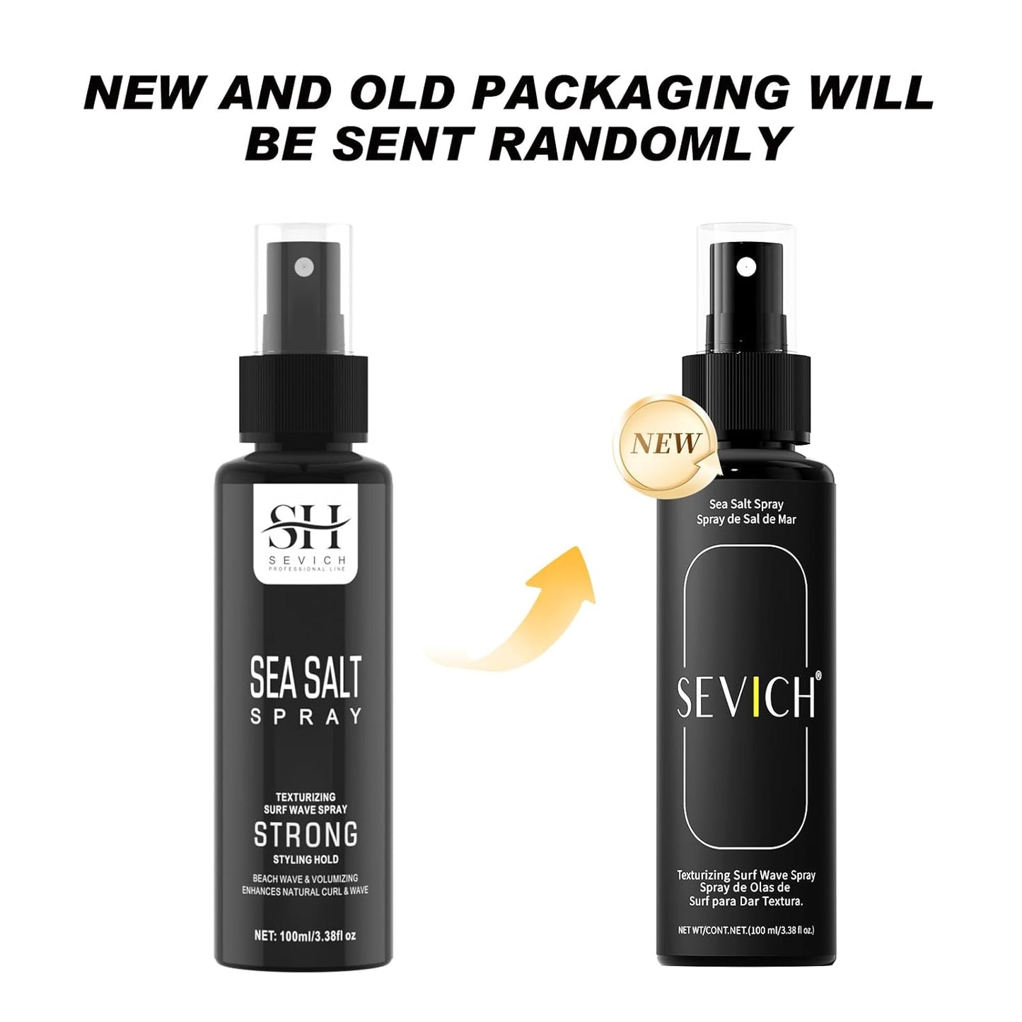 SEVICH Sea Salt Texturizing Spray - Strong Hold for Beach Waves & Volume | 100ml, Matte Finish for All Hair Types