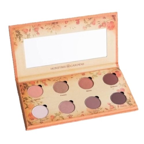 Honeybee Gardens Nude Renaissance Eye Shadow Palette - 8 Neutral Shades, Matte & Shimmer, Vegan, Talc-Free