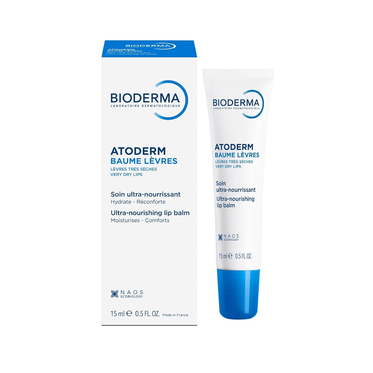 Bioderma Atoderm Lip Balm - Nourishing Moisturizer for Dry, Chapped Lips | 15ml