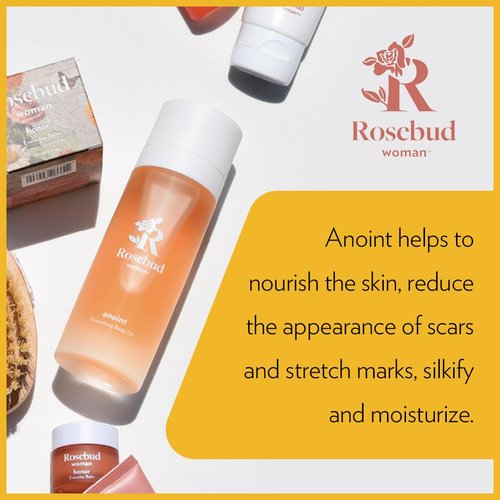 Rosebud Woman Anoint All-Body Oil - Lightweight Natural Moisturizer for Scars & Stretch Marks | 100 ML