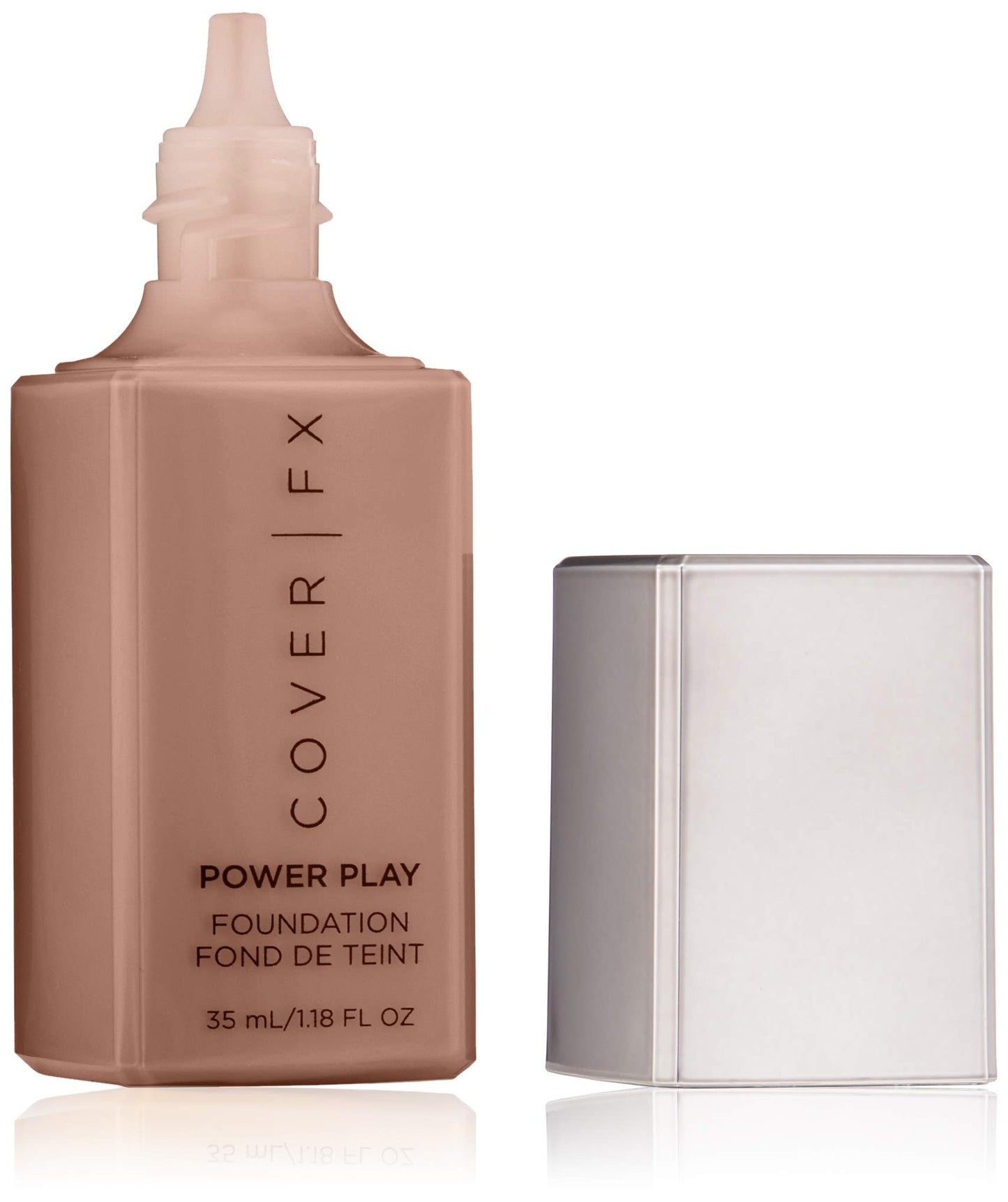 Cover FX Power Play Foundation: Full Coverage, Waterproof, Sweat-proof and Transfer-Proof Liquid Foundation For All Skin Types N120, 1.18 fl. oz.