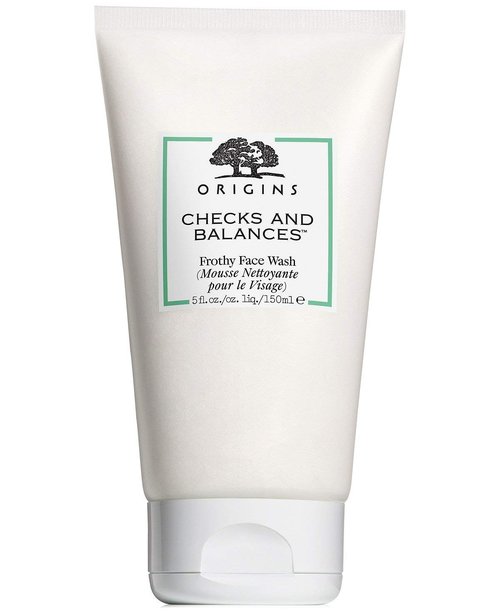 Origins Checks and Balances Frothy Face Wash - Gently Cleanses All Skin Types with Mint