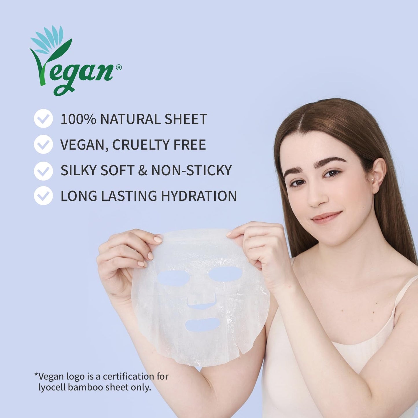 Skiennix Hydrating Sheet Mask Variety Pack - Korean Vegan Facial Masks for All Skin Types | 5 Count