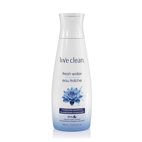 Live Clean Shampoo - Hydrating Fresh Water Formula | 12 Oz for Nourished, Healthy Hair