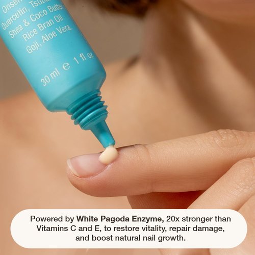 Onsen Nail & Cuticle Cream Treatment - Strengthens Nails & Softens Cuticles with Tsubaki & Jojoba Oil | 30 ml