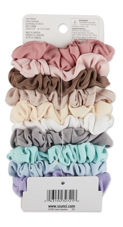Scunci Value Pack No Damage Scrunchies - 10 Pcs.