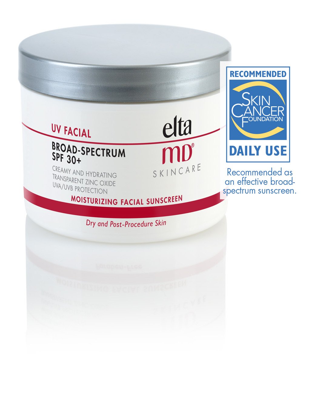 EltaMD UV Facial Sunscreen SPF 30+ - Broad Spectrum Moisturizing Face Lotion with Hyaluronic Acid | 3.0 oz Tube