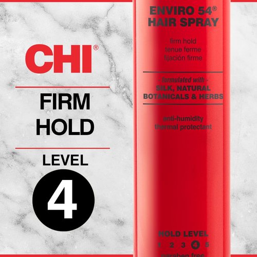CHI Enviro 54 Hairspray - Firm Hold Lightweight Finish Spray | Sulfate & Paraben-Free, 2.6 Oz