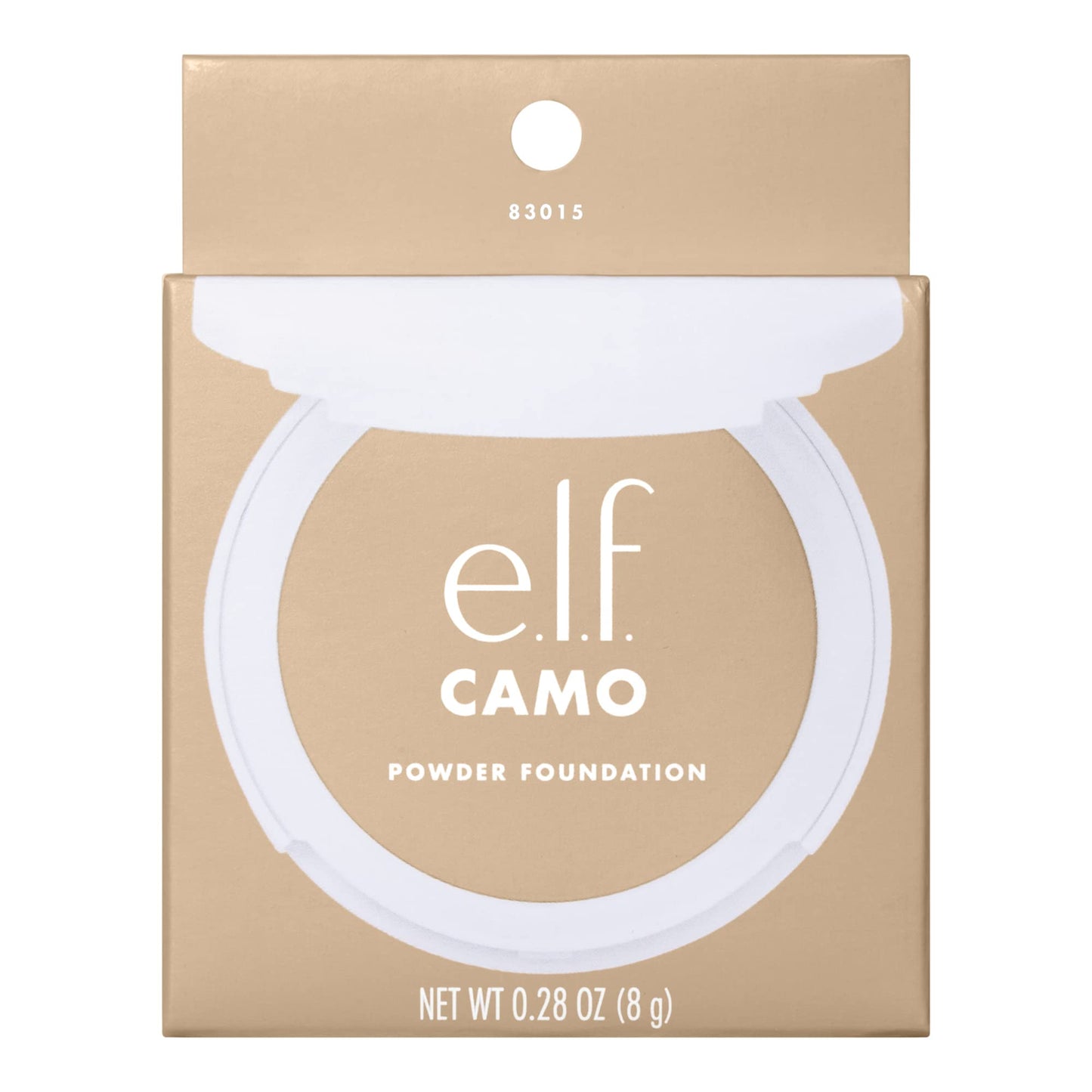 e.l.f. Camo Powder Foundation, Lightweight, Primer-Infused Buildable & Long-Lasting Medium-to-Full Coverage Foundation, Light 280 N