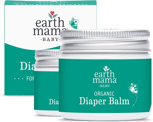 Earth Mama Organic Diaper Balm - EWG Verified Diaper Cream for Sensitive Skin | 2-Ounce (2-Pack)