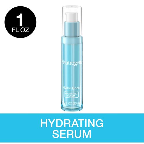 Neutrogena Hydro Boost Face & Neck Serum - Fast-Absorbing Hydrating Moisturizer with Hyaluronic Acid | 1 fl. oz