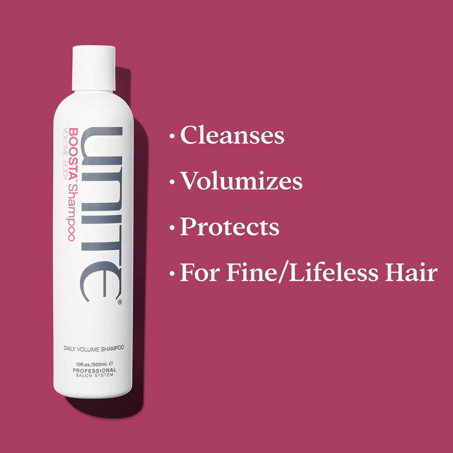 UNITE Hair BOOSTA Shampoo & Conditioner Set - Volume, Body & Shine for Fine Hair - 10 Fl Oz & 8 Fl Oz