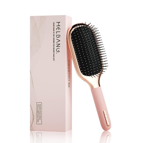 Melbang Hair Brush - Versatile Paddle Brush for All Hair Types | Adds Shine & Smoothness