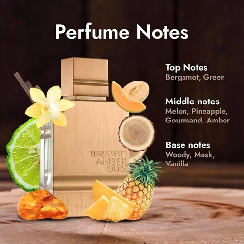 HARAMAIN AMBER OUD Gold Edition - Arabian Perfume for Women and Men Unisex - Long Lasting Amber term and persistent - 2 oz