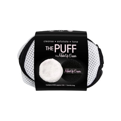 MakeUp Eraser | Reusable Puff Set - 5 Machine Washable Rounds with Laundry Bag Included