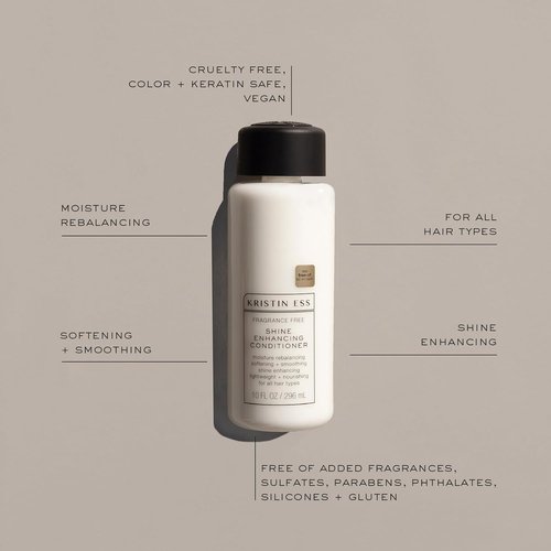 Kristin Ess Shine Enhancing Conditioner - Fragrance Free, Vegan & Moisturizing, 10 fl. oz.