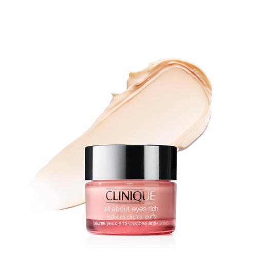 Clinique All About Eyes Rich Eye Cream - Hydrating, Brightening & Depuffing for Dark Circles | 1 Ounce