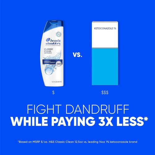 Head & Shoulders Anti-Dandruff Shampoo - Classic Clean Twin Pack, 1% Pyrithione Zinc, 32.1 fl oz Each