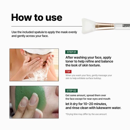 MEDIPICKME Korean Bentonite Clay Mask – Deep Cleansing Facial Mask for Pore Care & Oil Balance, Mineral-Rich Clay for Oily & Combination Skin