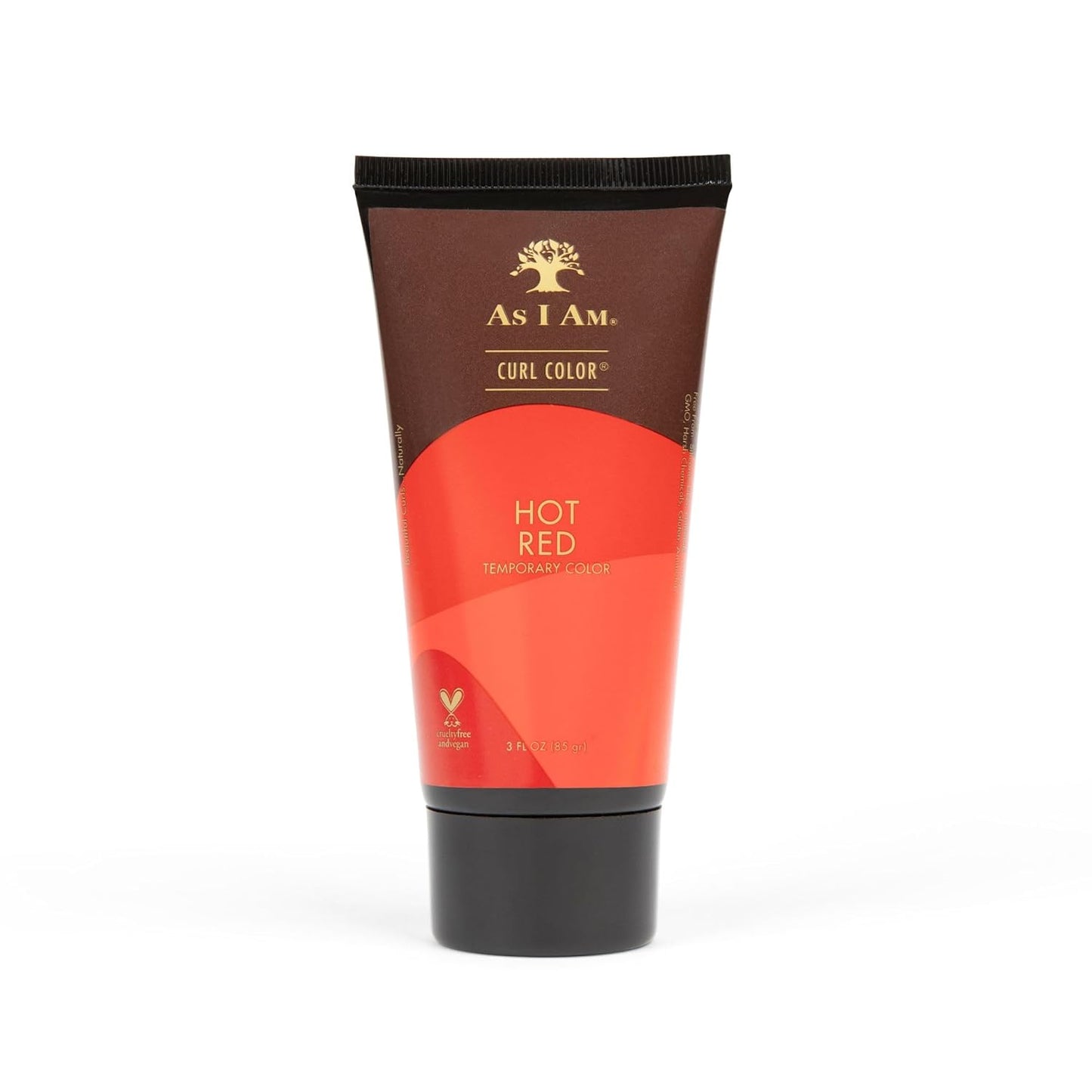 As I Am Curl Color - Hot Red Temporary Curling Gel - 3 oz Medium Hold - Vegan & Cruelty-Free