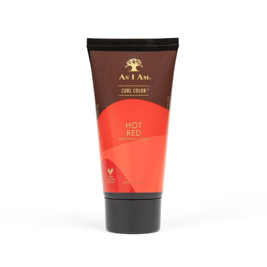 As I Am Curl Color - Hot Red Temporary Curling Gel - 3 oz Medium Hold - Vegan & Cruelty-Free