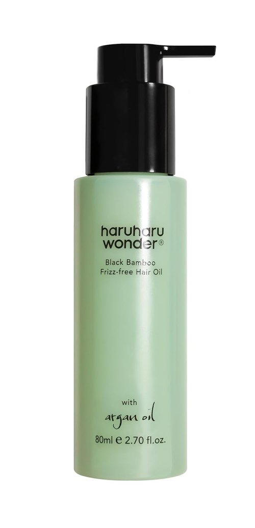 HARUHARU Wonder Black Bamboo Hair Oil - Lightweight Frizz-Free Formula with Argan Oil | 2.70 fl. oz.