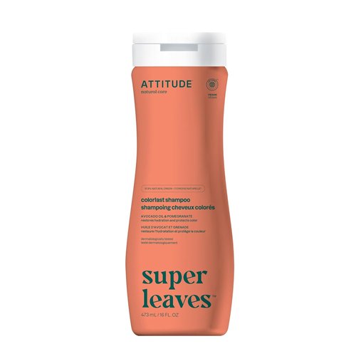 ATTITUDE Colorlast Hair Shampoo - EWG Verified, Protects Color for Color Treated Hair, 16 Fl Oz