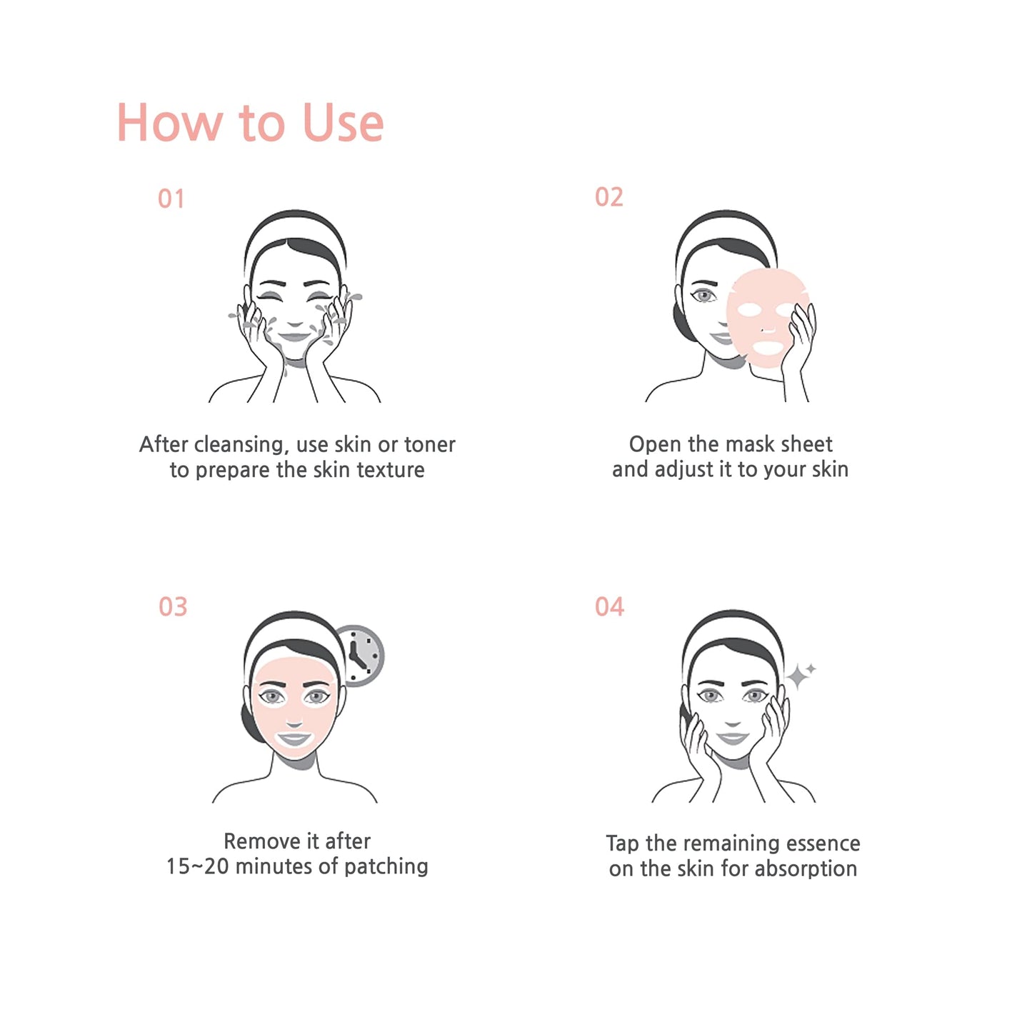 CELL BEAUTYLAB Collagen Face Mask 20 Pack｜Elasticity, Revitalizing, Nourishing and Skin Care Face Sheet Mask for All Skin Types｜With Collagen, Niacinamide, Centella asiatica