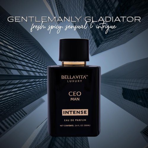 Bellavita Luxury CEO Man Intense Eau de Parfum - 100 ml | Aromatic Men's Fragrance with Lavender, Carnation & Musk Notes
