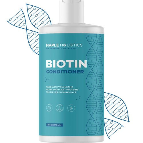 Biotin Conditioner for Thinning Hair - Volumizing Conditioner for Fine Thin & Weak Hair - Sulfate Paraben & Silicone Free with Nourishing Plant Proteins Argan Oil Green Tea & B Vitamins (16 Fl Oz)