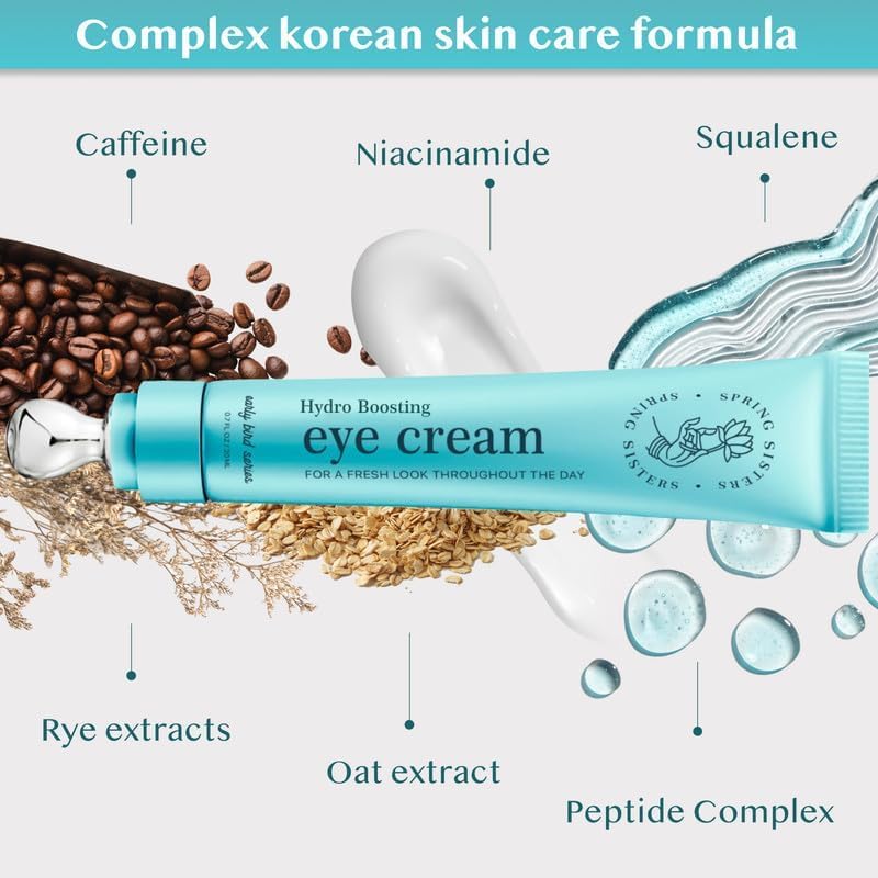 Skiennix Under Eye Cream - Caffeine Anti-Aging Brightener with Niacinamide & Squalane | Puffiness Relief