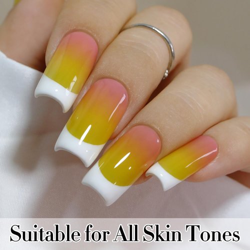 Double Rhythm 15ML Gel Polish Pure Sheer Same Color Same Bottle Soak Off Gel Polish Art Manicure Salon DIY at Home Gifts for Girls Women (Avocado Green-A1461)