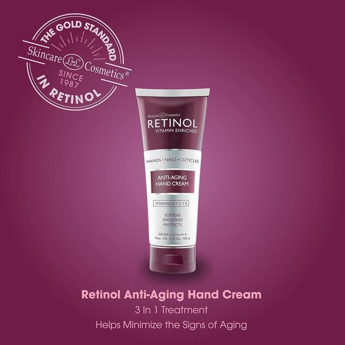 LIVAURA Retinol Anti-Aging Hand Cream - Rich, Velvety Formula for Youthful Hands & Nails - Vitamin A Infused