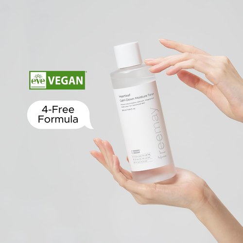 Freemay Heartleaf Moisture Toner - Soothing Formula for Sensitive Skin | Strengthens Skin Barrier, 11.83 fl. oz