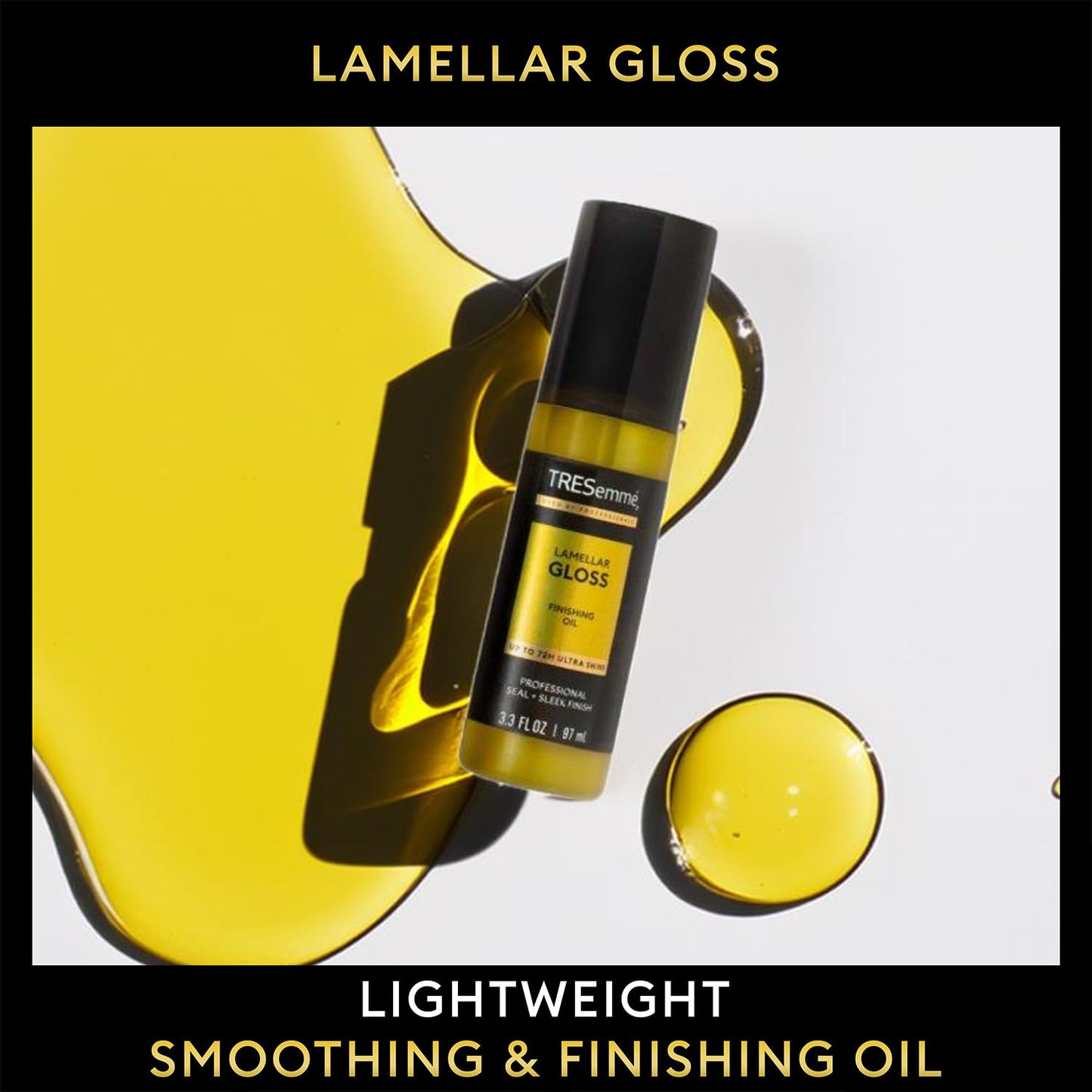 TRESemmé Finishing Hair Oil - Lamellar Gloss 3-Pack for Glossy, Sleek Hair & Frizz Control | 3.3 Oz Each