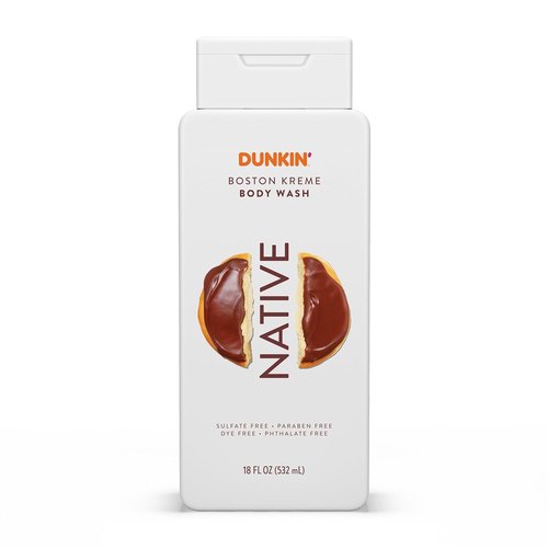 Native Body Wash - Dunkin Boston Kreme Scent | Naturally Derived Ingredients | Sulfate & Paraben Free | 18 oz