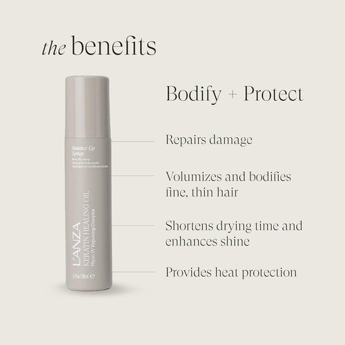 L'ANZA Keratin Healing Oil Hair Spray - Boost Volume & Shine with Weightless Formula | 6.1 Fl Oz