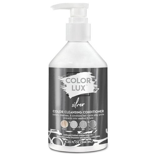 Color Lux Color Cleansing Conditioner - 3-in-1 Silver Color Depositing Formula | Vegan & Sulfate-Free, 8.25 oz