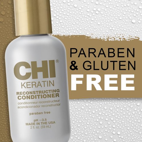 CHI Keratin Reconstructing Conditioner - Healthier Hair, Adds Shine & Prevents Breakage | 2 Oz