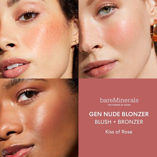 bareMinerals Gen Nude Blonzer - Talc-Free Blush & Bronzer Hybrid | Buildable Luminous Finish, Rosy-Bronze Shade