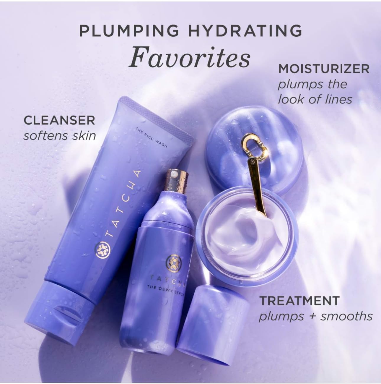 TATCHA The Rice Wash Jumbo - Gentle Cream Facial Cleanser for Soft, Luminous Skin | 240 ml / 8.1 fl. oz.