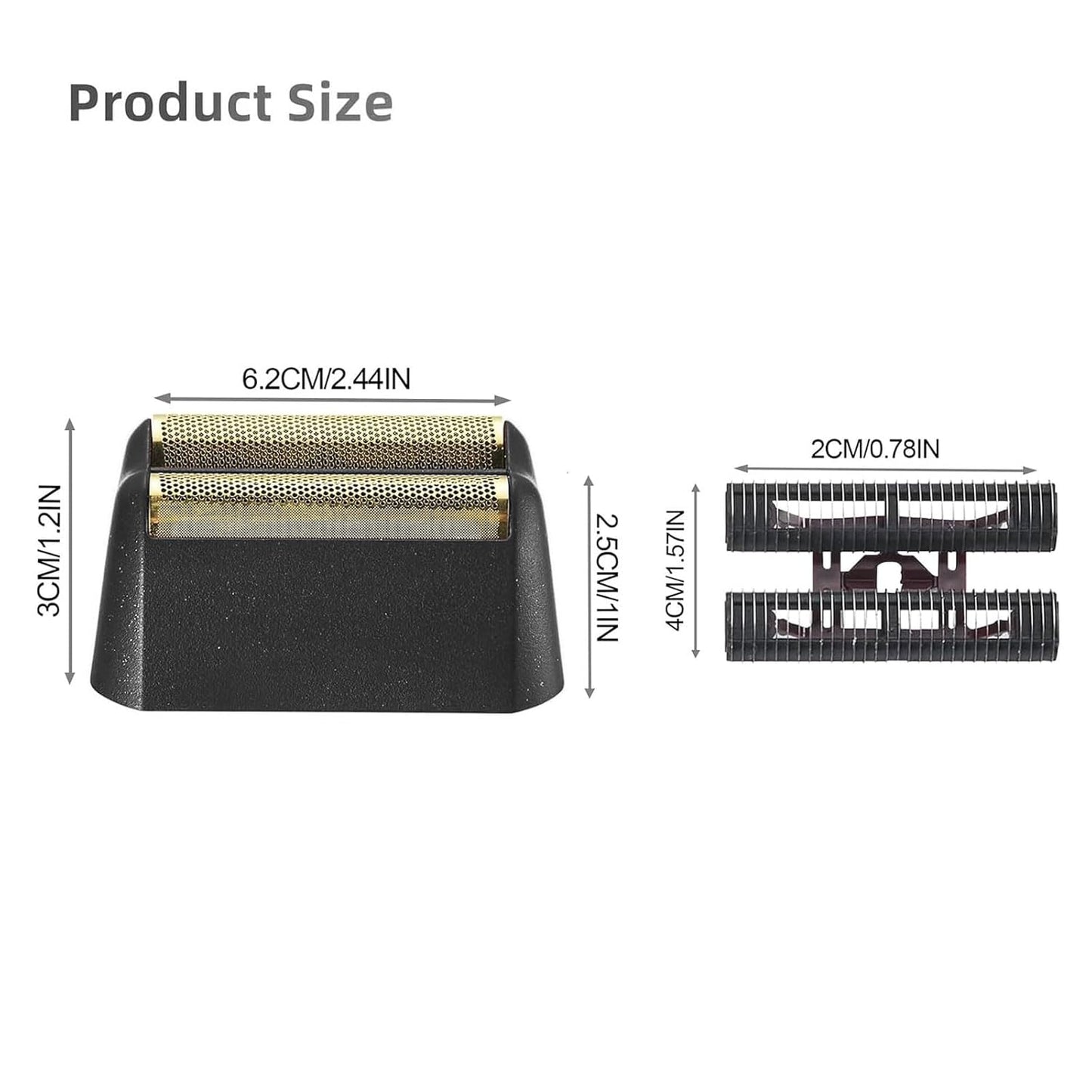 Wahl Shaver Foil Replacement - Super Close Replacement Foil Head for Models 07031-100 & 07043 | Black, 1 Pack