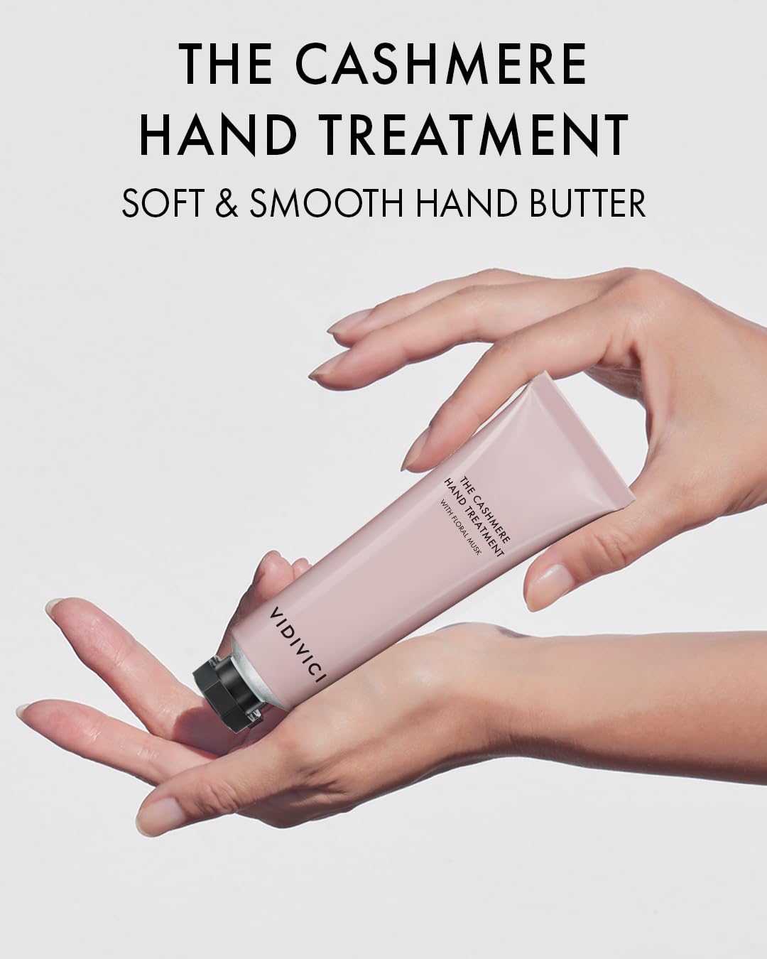 VIDIVICI Cashmere Hand Cream - Shea Butter Moisturizer for Dry Hands | Floral Musk Scent - 1.69oz