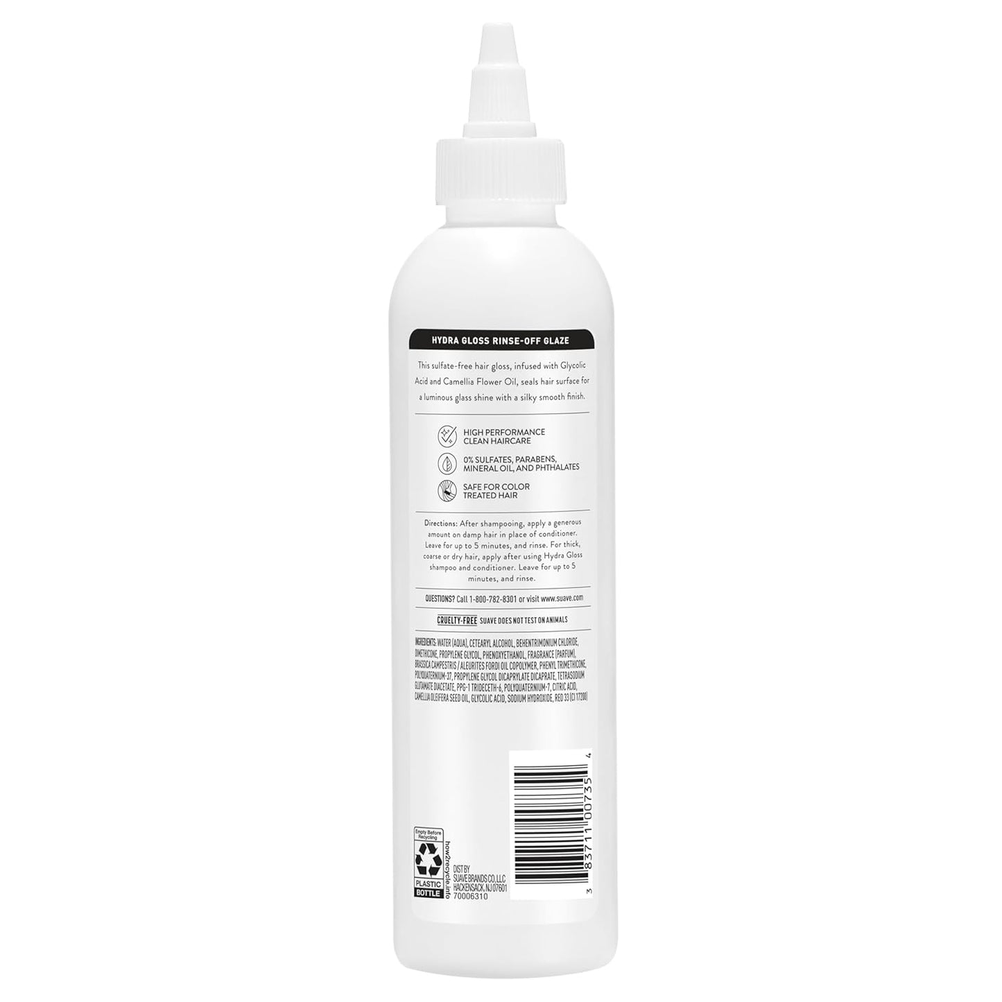 Suave Hydra Glossing Treatment - Luminous Glass Shine in 5 Minutes | Sulfate-Free, 8 oz