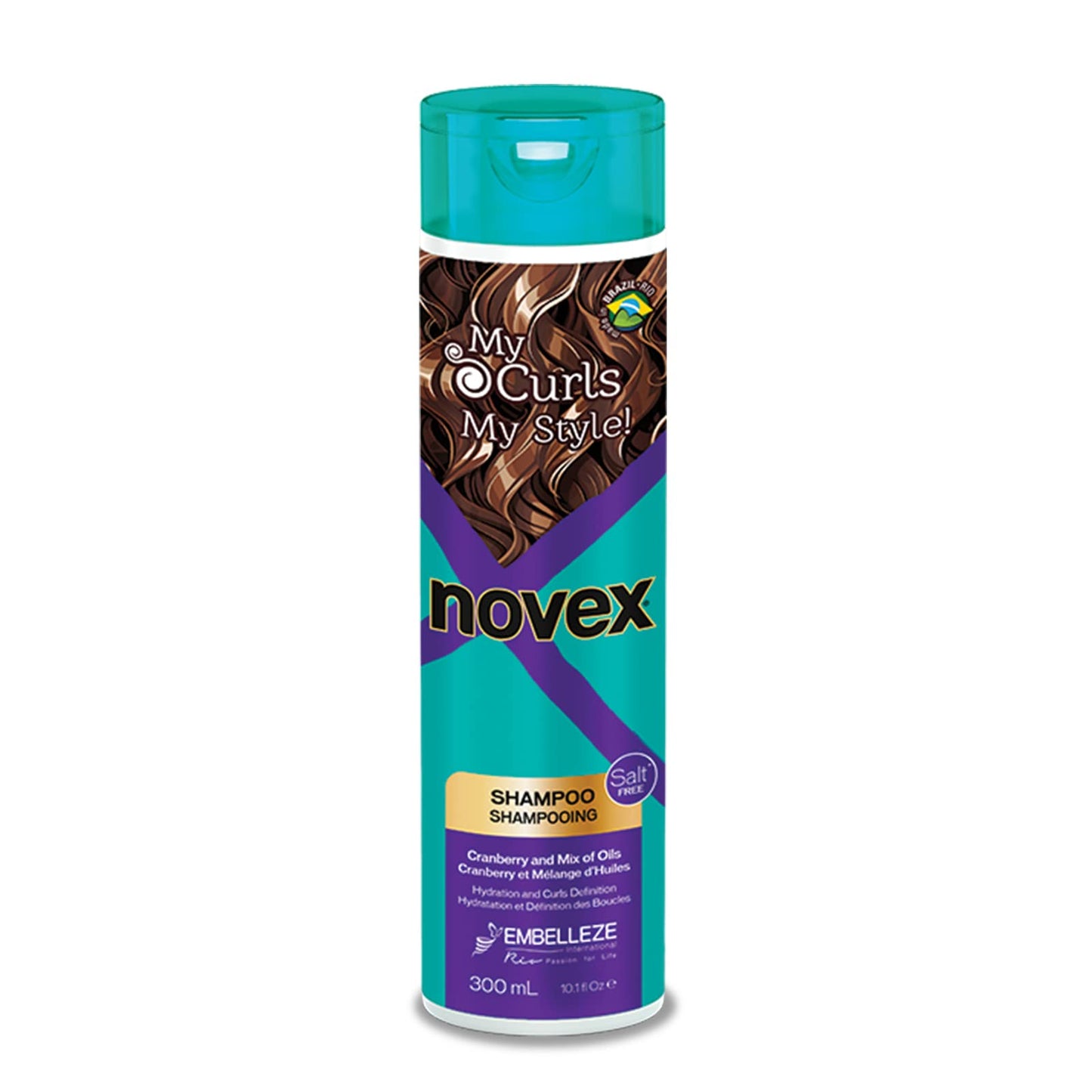 NOVEX My Curls Shampoo - 10.14 oz - Defines Curls -Controls Volume - Reduces Frizz - Adds Softness - For All Curly Hair Types