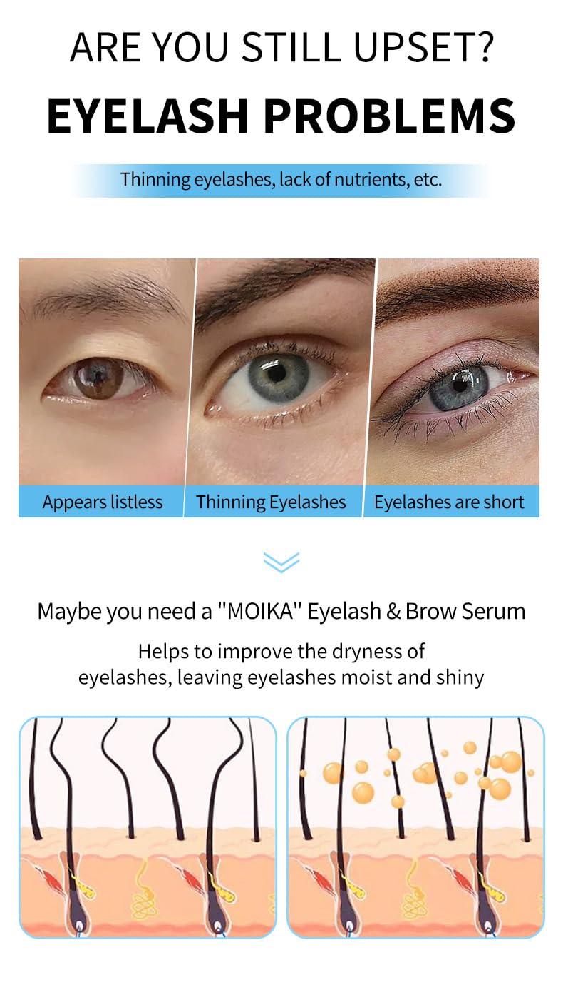 Skiennix Advanced Eyelash Serum - Thicker, Longer-Looking Eyelashes & Eyebrows | Vegan & Cruelty-Free (4mL)